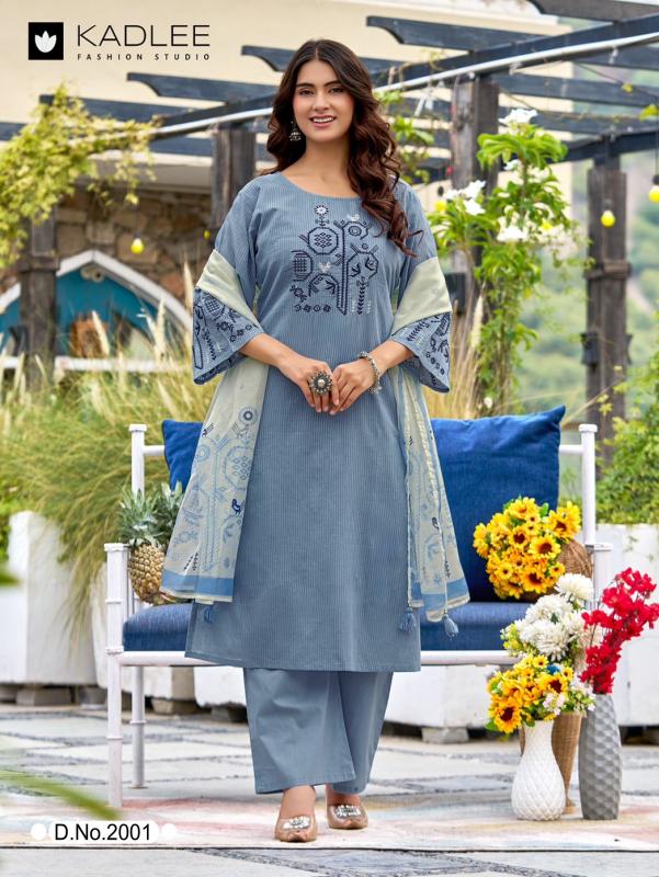 Kadlee deeva 3pcs american crepe kurtis wholesale